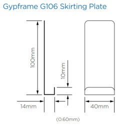 British Gypsum Gypframe Skirting Plates (box of 100) British Gypsum Gypframe Skirting Plates (box of 100)