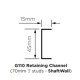 British Gypsum Gypframe Shaftwall G110 Retaining Channel (pack of 10)