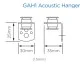 British Gypsum Gypframe GAH1 Acoustic Hanger (pack of 100) British Gypsum Gypframe GAH1 Acoustic Hanger (pack of 100)