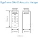 British Gypsum Gypframe GAH2 Acoustic Hanger (pack of 100)