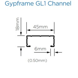 British Gypsum Gyplyner GL1 Lining Channel 2.4m (pack of 10) British Gypsum Gyplyner GL1 Lining Channel 2.4m (pack of 10)