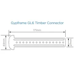British Gypsum Gyplyner GL6 Timber Connector (box of 100)
