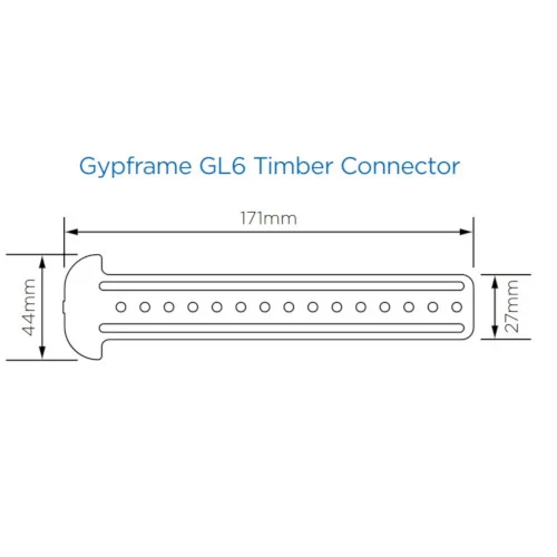 British Gypsum Gyplyner GL6 Timber Connector (box of 100) British Gypsum Gyplyner GL6 Timber Connector (box of 100)