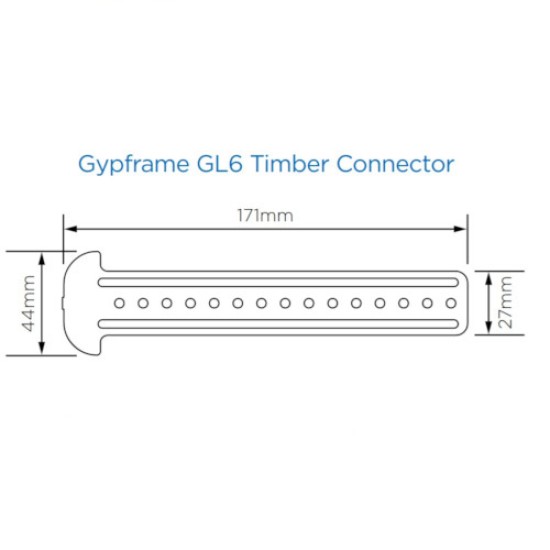 British Gypsum Gyplyner GL6 Timber Connector (box of 100)
