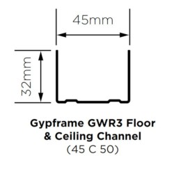 British Gypsum Gypwall Rapid GWR3 Floor and Ceiling  Channel (pack of 10) British Gypsum Gypwall Rapid GWR3 Floor and Ceiling  Channel (pack of 10)