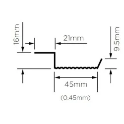 British Gypsum Gypframe RB1 Resilient Bar