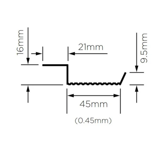 British Gypsum Gypframe RB1 Resilient Bar British Gypsum Gypframe RB1 Resilient Bar
