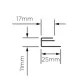 British Gypsum Gypframe Staggered SC1 Spacer Clip (pack of 100) British Gypsum Gypframe Staggered SC1 Spacer Clip (pack of 100)