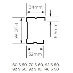 British Gypsum Gypframe 146 S 50 C Stud 3.6 m (pack of 10) British Gypsum Gypframe 146 S 50 C Stud 3.6 m (pack of 10)