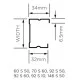 British Gypsum Gypframe 60 S 50 C Stud 3 m (pack of 10)