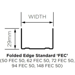 British Gypsum Gypframe 94 FEC 50 Folded Edge Standard Channel (pack of 10) British Gypsum Gypframe 94 FEC 50 Folded Edge Standard Channel (pack of 10)