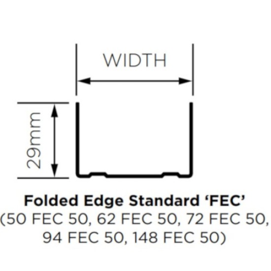 British Gypsum Gypframe 62 FEC 50 Folded Edge Standard Channel (pack of 10)