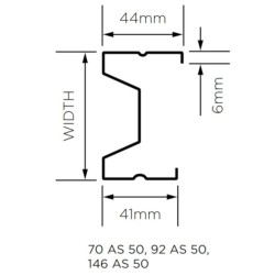 British Gypsum Gypframe 146 AS 50 Acoustuds 3.6 m (pack of 10) British Gypsum Gypframe 146 AS 50 Acoustuds 3.6 m (pack of 10)