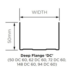 British Gypsum Gypframe 148 DC 60  Deep Flange Channel - pack of 10 British Gypsum Gypframe 148 DC 60  Deep Flange Channel - pack of 10