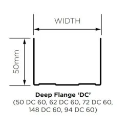 British Gypsum Gypframe 148 DC 60  Deep Flange Channel - pack of 10