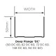 British Gypsum Gypframe 72 DC 60 Deep Flange Channel - pack of 10 British Gypsum Gypframe 72 DC 60 Deep Flange Channel - pack of 10