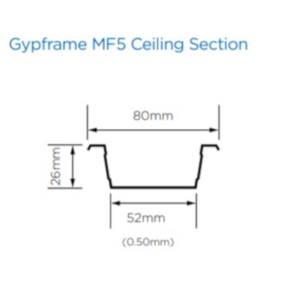 British Gypsum Casoline MF5 Ceiling Section