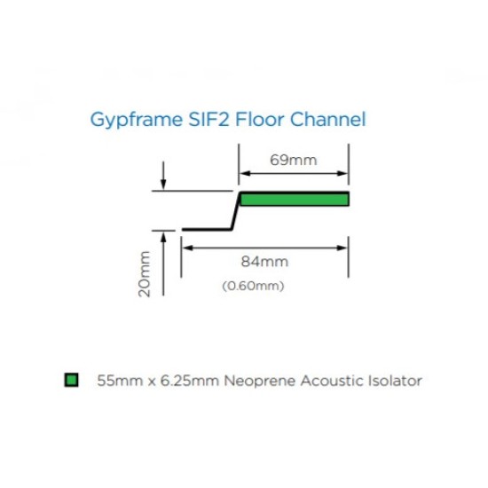 British Gypsum Gypfloor SIF2 Floor Channel (pack of 10)