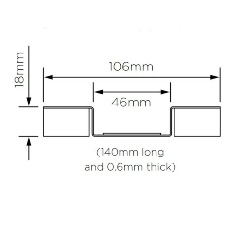 British Gypsum Gypframe Service Support Plate (pack of 100) British Gypsum Gypframe Service Support Plate (pack of 100)