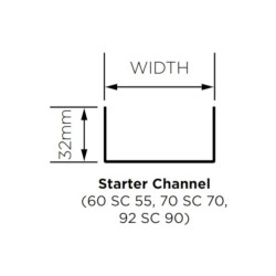 British Gypsum Gypframe Shaftwall 60 SC 55 Starter Channel (pack of 10) British Gypsum Gypframe Shaftwall 60 SC 55 Starter Channel (pack of 10)