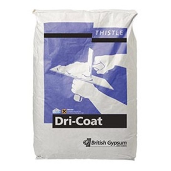 British Gypsum Thistle Dri-Coat Cement-based Renovating Plaster- 25kg - pallet of 40