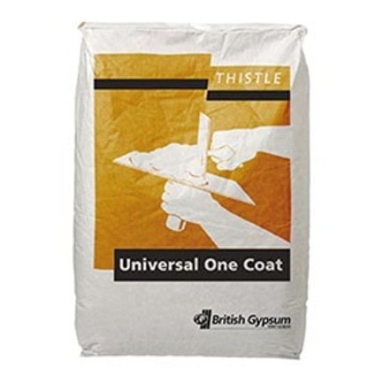 British Gypsum Thistle Universal OneCoat Plaster- 25kg - Pallet of 56