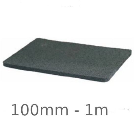 100mm Regupol Acoustic Isolating Strips for Timber/Metal Studs - 1m length