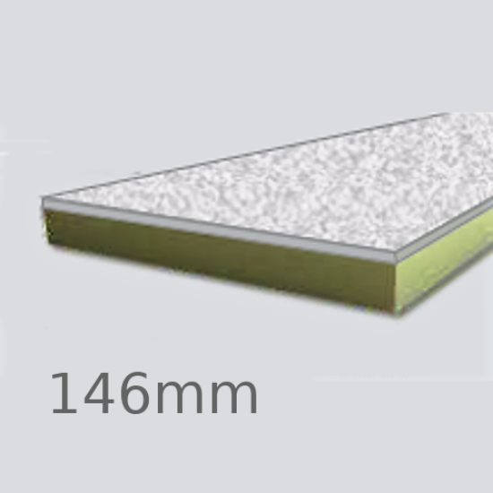 146mm Cellecta Hexatherm XCPL Faced Thermal Laminate Board for Car Park Soffits - Extruded Polystyrene (XPS)