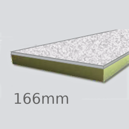 166mm Cellecta Hexatherm XCPL Faced Thermal Laminate Board for Car Park Soffits - Extruded Polystyrene (XPS)