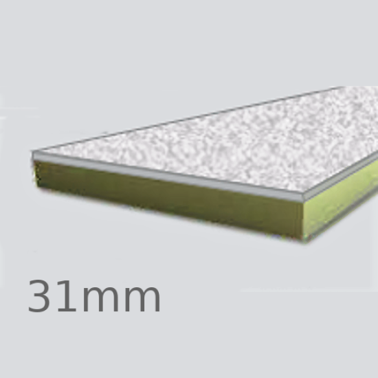 31mm Cellecta Hexatherm XCPL Faced Thermal Laminate Board for Car Park Soffits - Extruded Polystyrene (XPS)