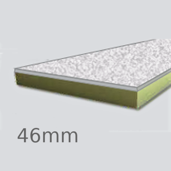 46mm Cellecta Hexatherm XCPL Faced Thermal Laminate Board for Car Park Soffits - Extruded Polystyrene (XPS)