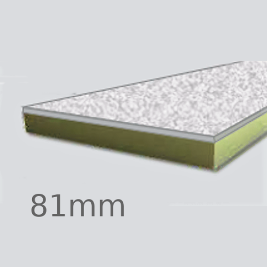 81mm Cellecta Hexatherm XCPL Faced Thermal Laminate Board for Car Park Soffits - Extruded Polystyrene (XPS)