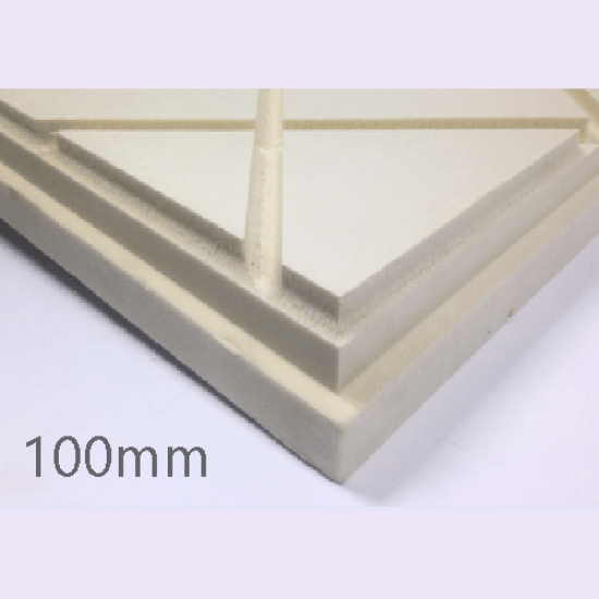 100mm Cellecta Hexatherm XDRAiN Drainage Channel Inverted Roof Board - XPS Insulation