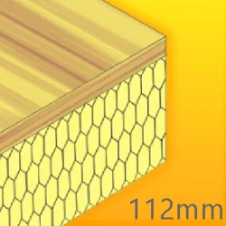 112mm Cellecta Hexatherm XPLY Plywood Thermal Laminate Roof Board - Extruded Polystyrene (XPS)