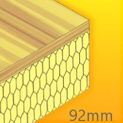 92mm Cellecta Hexatherm XPLY Plywood Thermal Laminate Roof Board - Extruded Polystyrene (XPS)