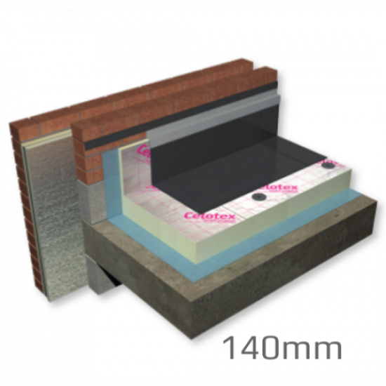 140mm Celotex Crown-Fix Flat Roof Board (pack of 8) - pallet of 2 packs 140mm Celotex Crown-Fix Flat Roof Board (pack of 8) - pallet of 2 packs