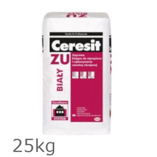 Ceresit ZU WHITE Polystyrene and Reinforced Mesh Adhesive - Base Coat Render - Pallet of 48 bags Ceresit ZU WHITE Polystyrene and Reinforced Mesh Adhesive - Base Coat Render - Pallet of 48 bags