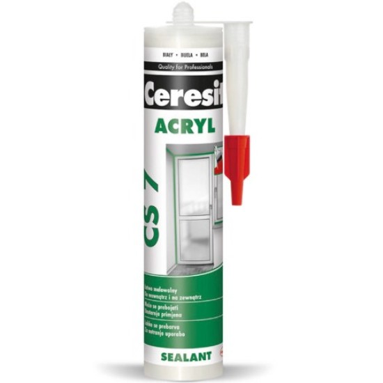 Ceresit CS-7 White Acrylic Sealant - 280ml