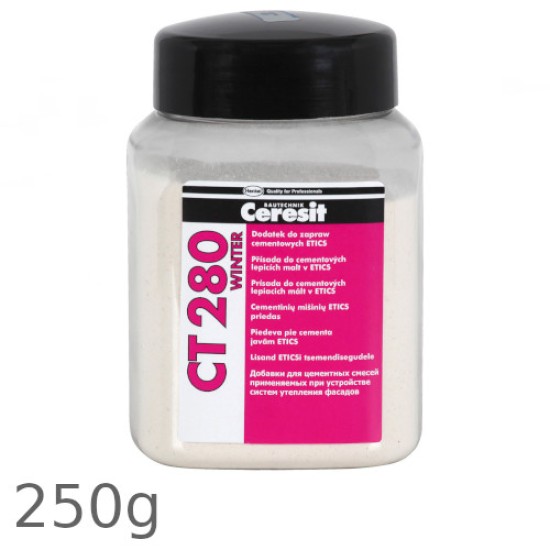 Ceresit CT 280 Winter - Additive for ETICS and Wet Renders Drying Under Low Temperatures - 250g Ceresit CT 280 Winter - Additive for ETICS and Wet Renders Drying Under Low Temperatures - 250g