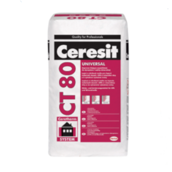 Ceresit CT 80 Universal Adhesive for Mineral Wool EWI Slabs, Polystyrene and Phenolic Boards