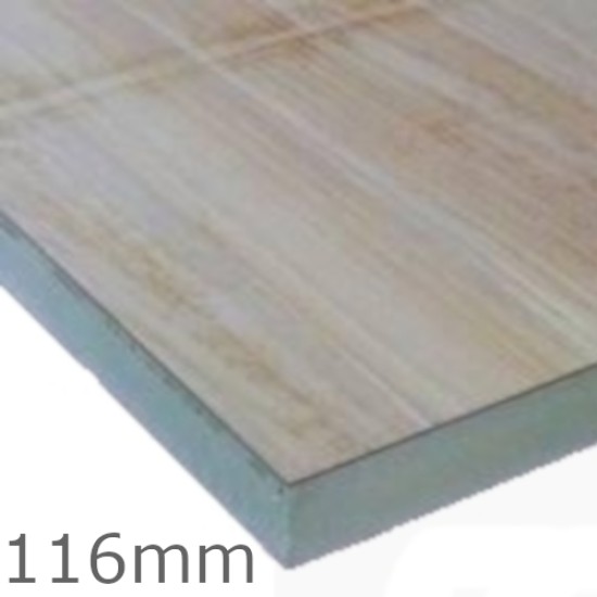 116mm Celotex TD4000 PIR  Flat Roof Insulation Board with Plywood