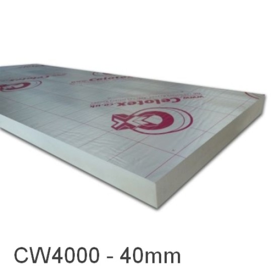 40mm Celotex CW4040 - Rigid PIR Cavity Insulation Board (pack of 14) CW4000