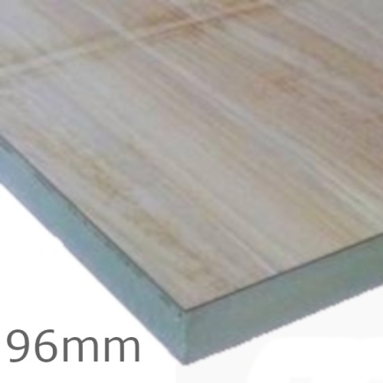 96mm Celotex TD4000 PIR Flat Roof Insulation Board with Plywood