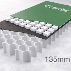 135mm Cordek Cellvent HX Ground Heave Cellular EPS Void Former - Grade 13/18 - 1200mm x 2400mm