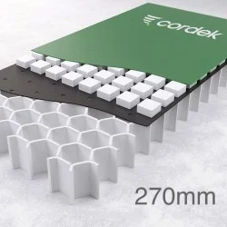 270mm Cordek Cellvent HX Ground Heave Cellular EPS Void Former - Grade 7/10 - 1200mm x 2400mm