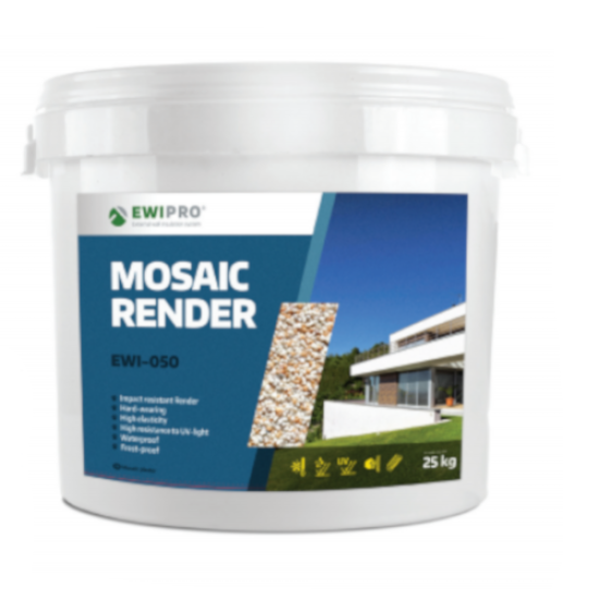 EWI-050 Mosaic Render - 25kg Tub - White, Black or Grey