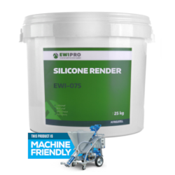 EWI-075 Silicone Render 1.5mm grain - 25kg Tub - Various Colours EWI-075 Silicone Render 1.5mm grain - 25kg Tub - Various Colours