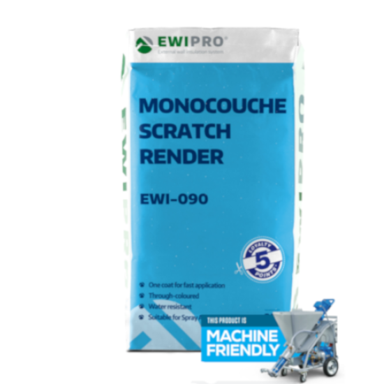 EWI-090 Monocouche Scratch Render - 25kg bag - 18 Colours