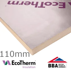 110mm EcoTherm EcoVersal PIR Insulation Board - 1200mm x 2400mm
