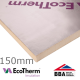 150mm EcoTherm EcoVersal PIR Insulation Board - 1200mm x 2400mm
